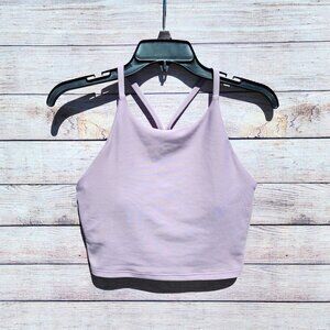 Old Navy Active PowerSoft Medium Light Support Built-In Bra Light Purple